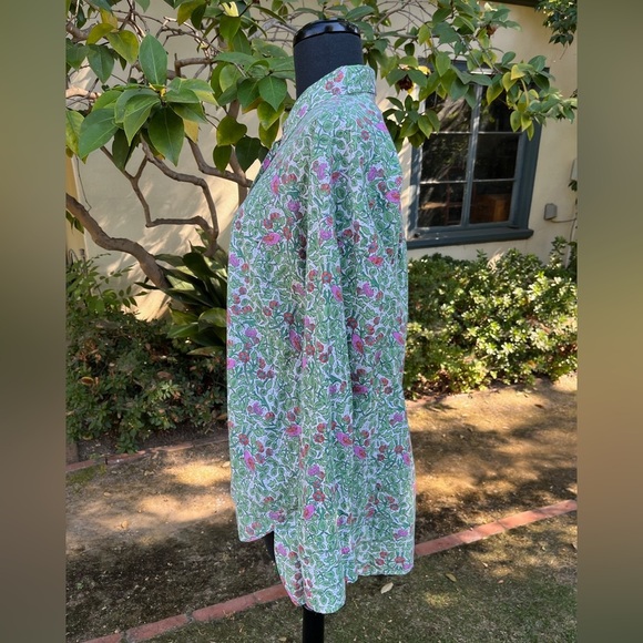 Pomegranate long-sleeve button-down shirt - size L - Picture 2 of 4